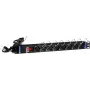 DSIT DS-8PDU-C13 power distribution unit – 1U rackmount PDU, 8x IEC C13 uitgangen, 10A 250V, 2m kabel, zwart