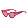 DSQUARED2 dames zonnebril D20092NSMU1 - hoekig acetaat montuur, UV400-bescherming, 51 mm glas