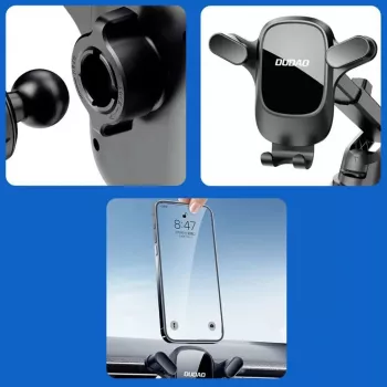 Dudao F5PRO+ telefoonhouder met zuignap - zwart