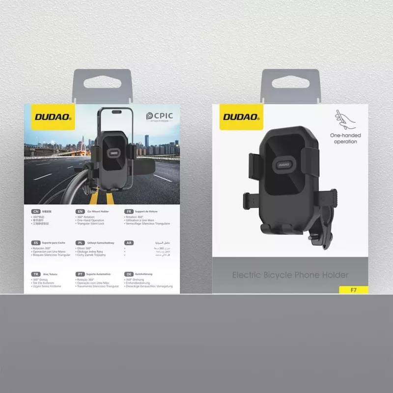 Dudao F7 houder voor fiets, motor, scooter - zwart