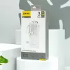 Dudao K11 10000mAh powerbank met geïntegreerde kabels wit