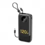 Dudao K13Pro 20000mAh powerbank met geïntegreerde kabel zwart