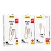 Dudao L15T OTG USB 2.0 naar USB Type-C adapterkabel, grijs, 15 cm