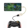 Dudao L15T OTG USB 2.0 naar USB Type-C adapterkabel, grijs, 15 cm