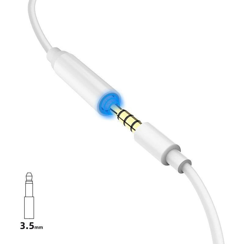 Dudao L16i audio-adapter Lightning naar 3,5 mm wit