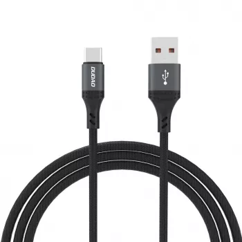 Dudao L3ST USB-A naar USB-C 5A kabel 1,2m gevlochten - zwart
