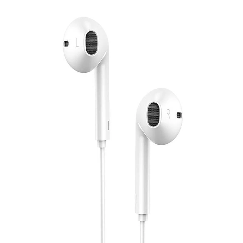 Dudao USB Type-C Connecto stereo headset nieuw ergonomisch oordopjesontwerp X3C wit