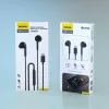 Dudao X3C in-ear bedrade USB-C hoofdtelefoon 1,2m - zwart