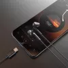 DUDAO X3C in-ear bedrade USB-C oordopjes 1,2 m - zwart