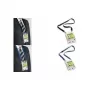 DURABLE 20 DUO A6 naambordjeshouder met textielband, transparant, 10-pack 852507