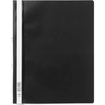DURABLE 258001 showhefter A4+ showmap met hechtstrook, transparante voorzijde, blauwe achterzijde, 25-pack