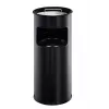 DURABLE 3330-01 ronde metalen afvalemmer, 17 L, zilver