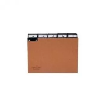 DURABLE A4 5-tabs alfabetisch register, persspanplaat, grijs 424511