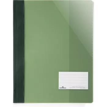 DURABLE A4+ showmap met etiketvenster, transparant, 25-pack 269005
