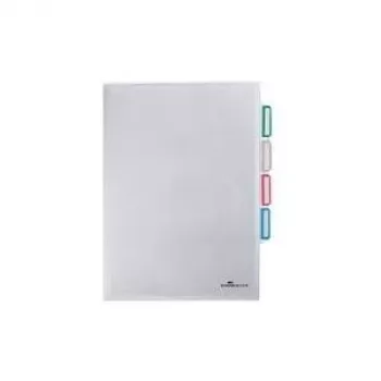 DURABLE A4 documentenorganizer-tas met 3 vakken, transparant, 5-pack 231619