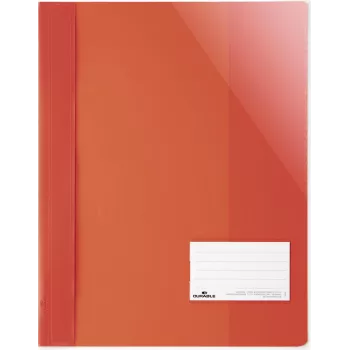 DURABLE A4+ reportmap met etiketvenster 90x57 mm, transparant, 25-pack 269003