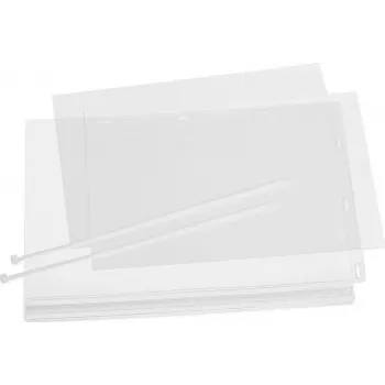 DURABLE A4 waterdichte posterhoes met kabelbinders, 5-pack, transparant 502719