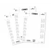 DURABLE BADGEMAKER® inleglabels 61 x 210 mm, 100 stuks, wit karton, laser/inkjet 146002