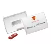 DURABLE CLICK FOLD magnetische naamkaarthouder 90x54 mm, transparant, 10-pack (821519)