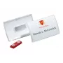 DURABLE CLICK FOLD magnetische naamkaarthouder 90x54 mm, transparant, 10-pack (821519)