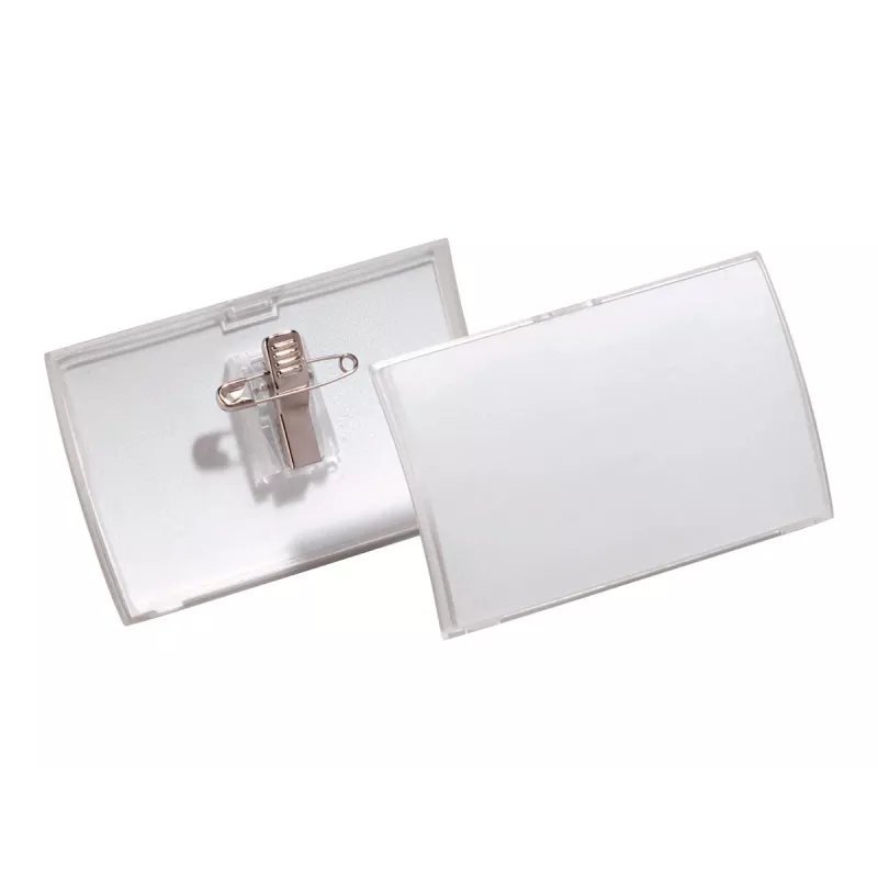 DURABLE CLICK FOLD naamkaartje 40x75 mm met combi clip, 25-pack 821119