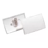 DURABLE CLICK FOLD naamkaarthouder met combiclip, 90 x 54 mm, transparant, 25-pack (821419)