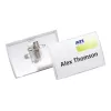 DURABLE CLICK FOLD naamkaarthouder met combiclip, 90 x 54 mm, transparant, 25-pack (821419)