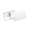 DURABLE CLICK FOLD naamkaarthouder met combiclip, 90 x 54 mm, transparant, 25-pack (821419)