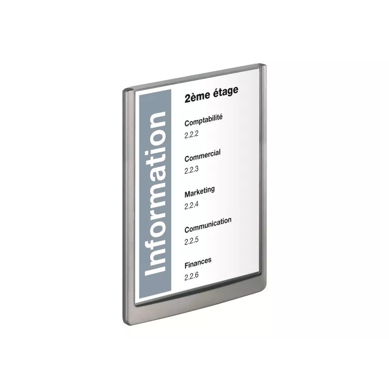 Durable Click Sign A4 Deurbordje staand, grafiet (486737)
