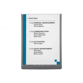 Durable Click Sign A4 Deurbordje staand, grafiet (486737)