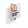 DURABLE CRYSTAL SIGN deurbord 105x105 mm, frameloos acrylglas, schroefmontage, transparant, 1 set 482019