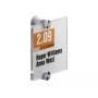 DURABLE CRYSTAL SIGN deurbord 105x105 mm, frameloos acrylglas, schroefmontage, transparant, 1 set 482019