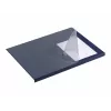 DURABLE bureaubladonderlegger met randbescherming 65x50 cm donkerblauw