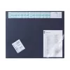 DURABLE bureaubladonderlegger met geïntegreerde kalender, transparante volledige afdekking, 65x52 cm, donkerblauw