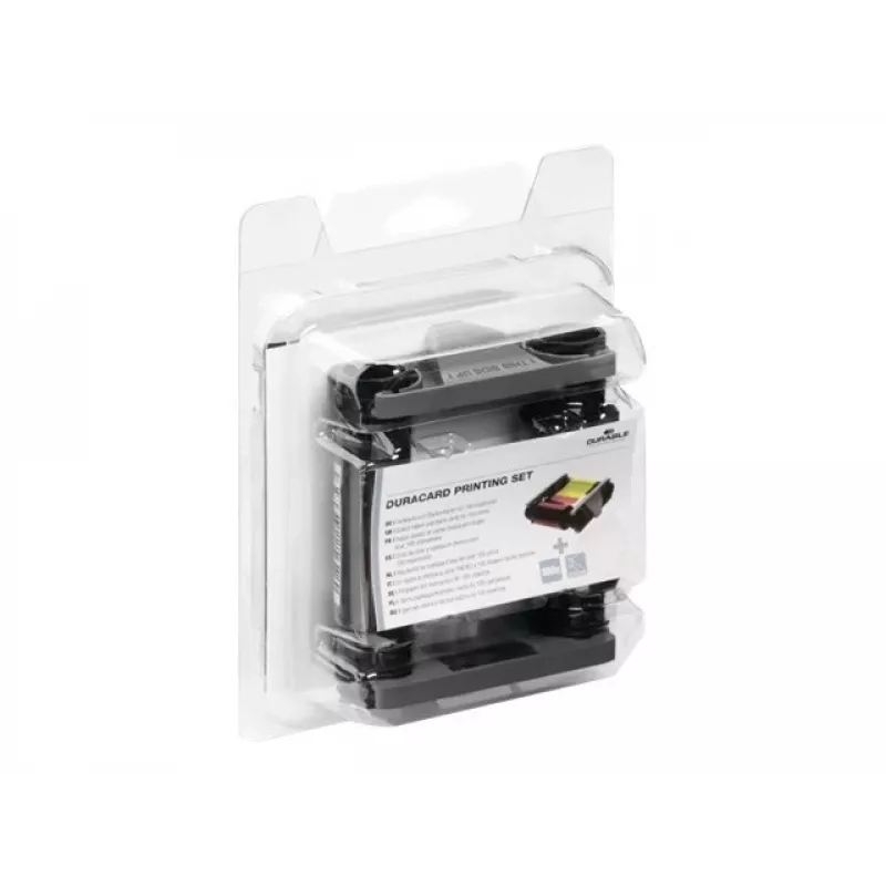 DURABLE DURACARD ID 300 printer-accessoirekit met zwart monochroom lint en reinigingskaart 891300