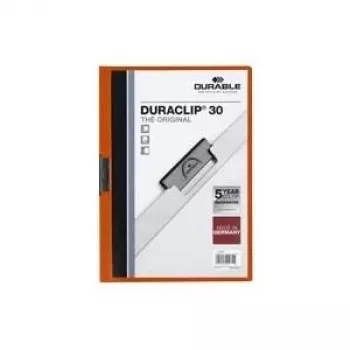 DURABLE DURACLIP 30 A4 snelhechter, oranje, 25-pack 220009