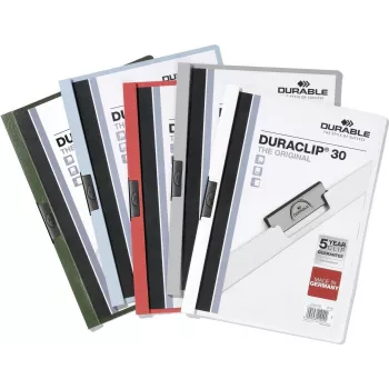 DURABLE DURACLIP 30 A4 klemhechter transparant (25-pack) 220000