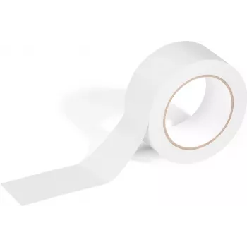 DURABLE DURALINE BASIC markeringsband 50 mm x 30 m, wit, zelfklevend PVC, scheur- en slijtvast 104402