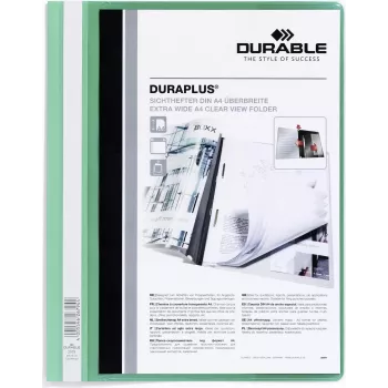 DURABLE DURAPLUS A4+ presentatiemap, groen, 25-pack 257905