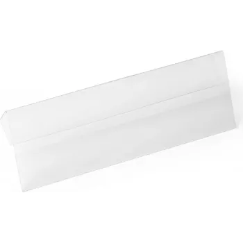 DURABLE HARD COVER pasjeshouder met vouw, A6 liggend, transparant, 10/VE 116119