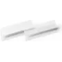 DURABLE HARD COVER zelfklevende etikettenzak 100 x 38 mm, transparant, 10/ pack 118019