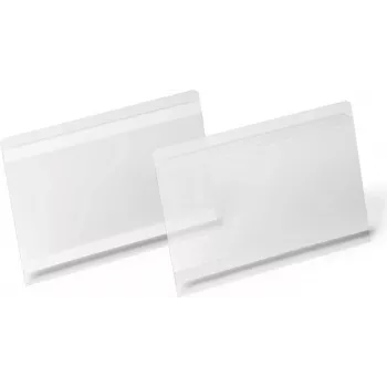 DURABLE HARD COVER zelfklevende etuihouder A5 liggend, transparant, 10-pack 118319