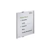 DURABLE INFO SIGN A3 staand zilver aluminium informatiebord, verblindingsvrij acryl, schroefmontage, 297 x 420 mm inlegvel 480823