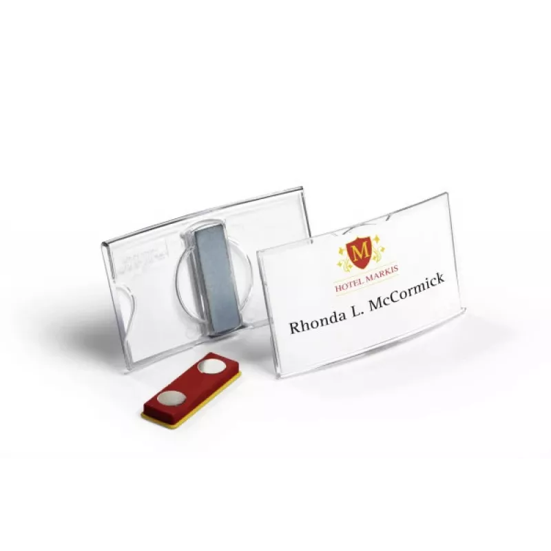 DURABLE KONVEX magnetisch naambordje 75x40 mm, 25-pack 812319