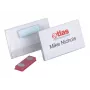 DURABLE magnetisch naambord 90 x 54 mm, transparant, 25 per verpakking 811719