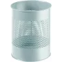 DURABLE metalen afvalemmer 15L rond geperforeerd zwart 331010