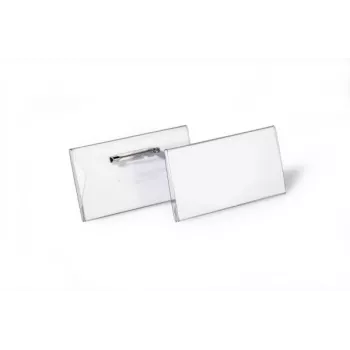 DURABLE naambord 40x75 mm met speldbevestiging, 100 stuks 800119