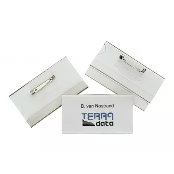 DURABLE naambord 40x75 mm met speldbevestiging, 100 stuks 800119