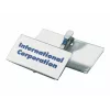 DURABLE naambordhouder 75x40 mm met krokodillenklem, transparant, 25-pack 811019