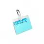 DURABLE naamkaarthouder met clip, 60x90mm, transparant, 5-pack (861219)